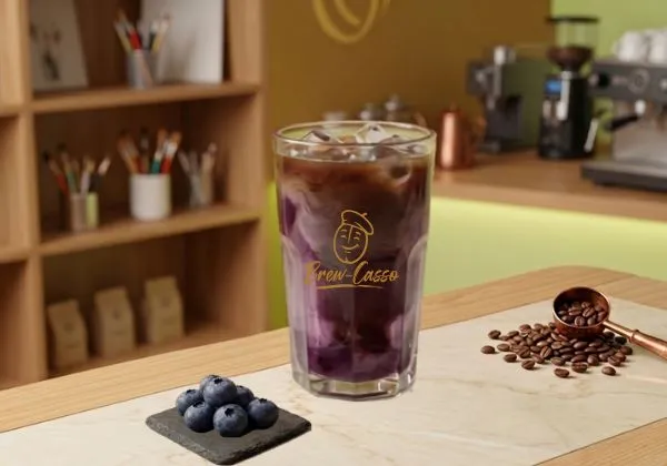 Iced Blueberry Americano