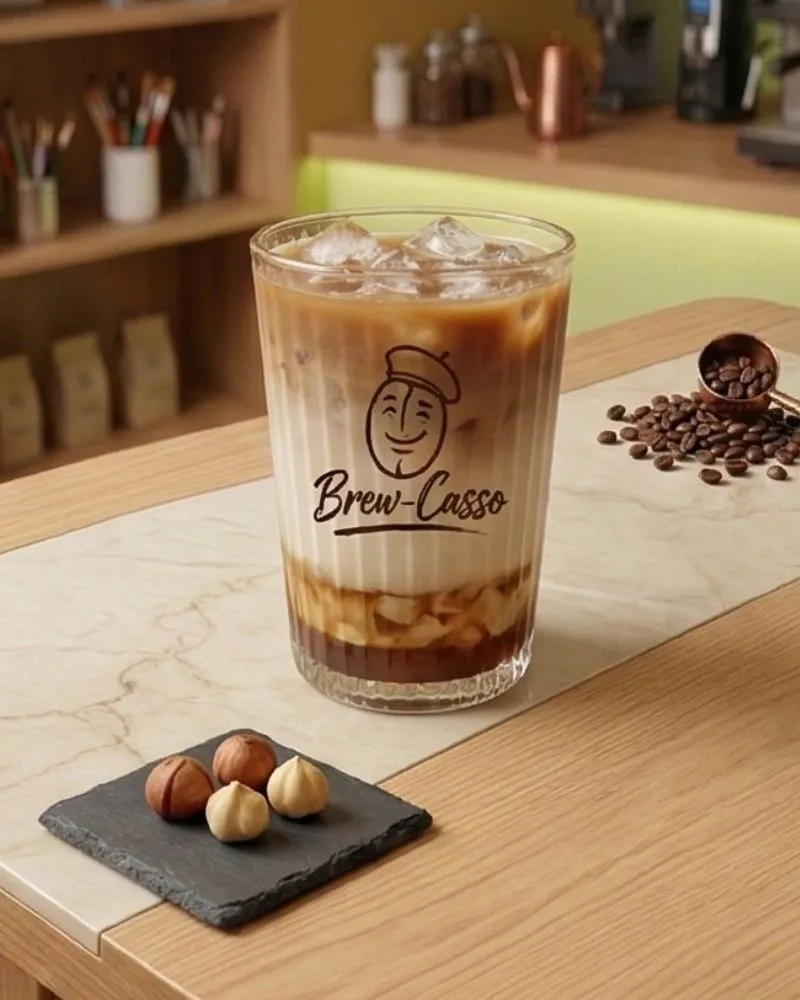 Iced Hazelnut Latte